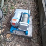 電動ウインチ交換工事