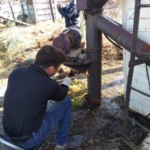 ウィンチ台交換工事