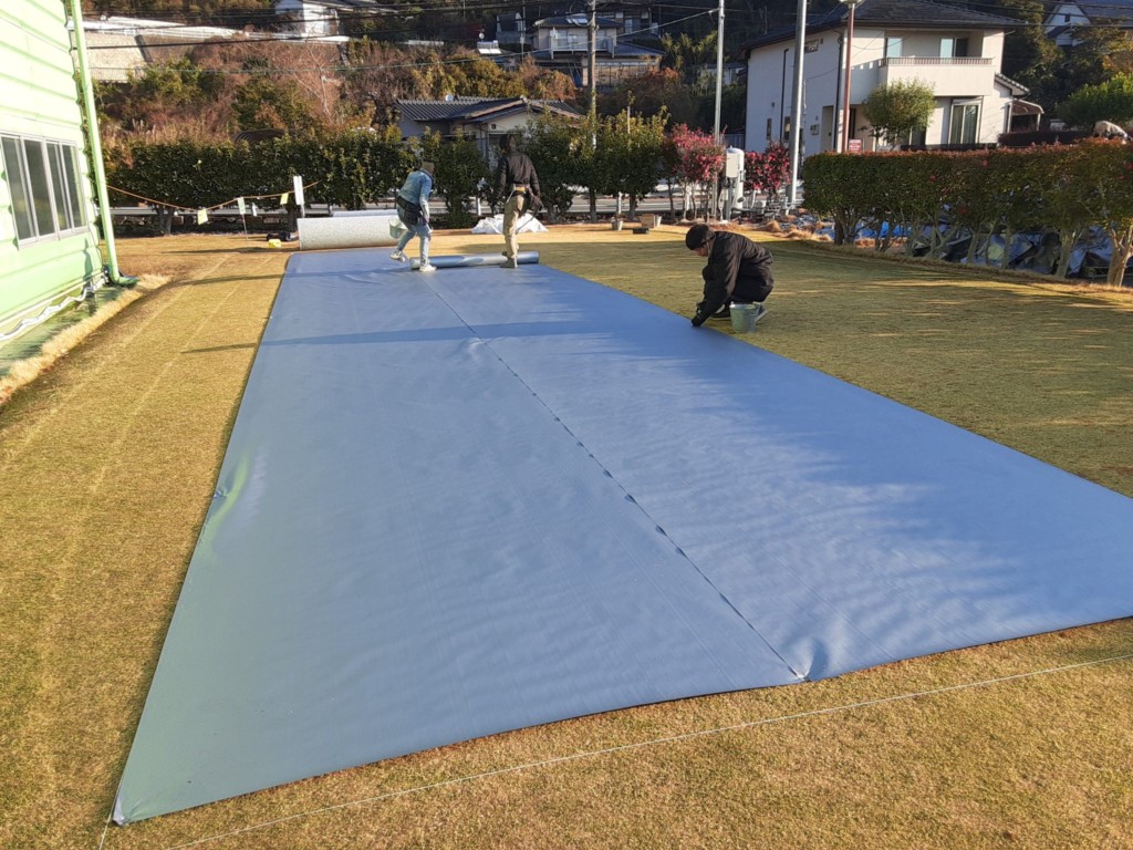 パター練習場人工芝設置工事
