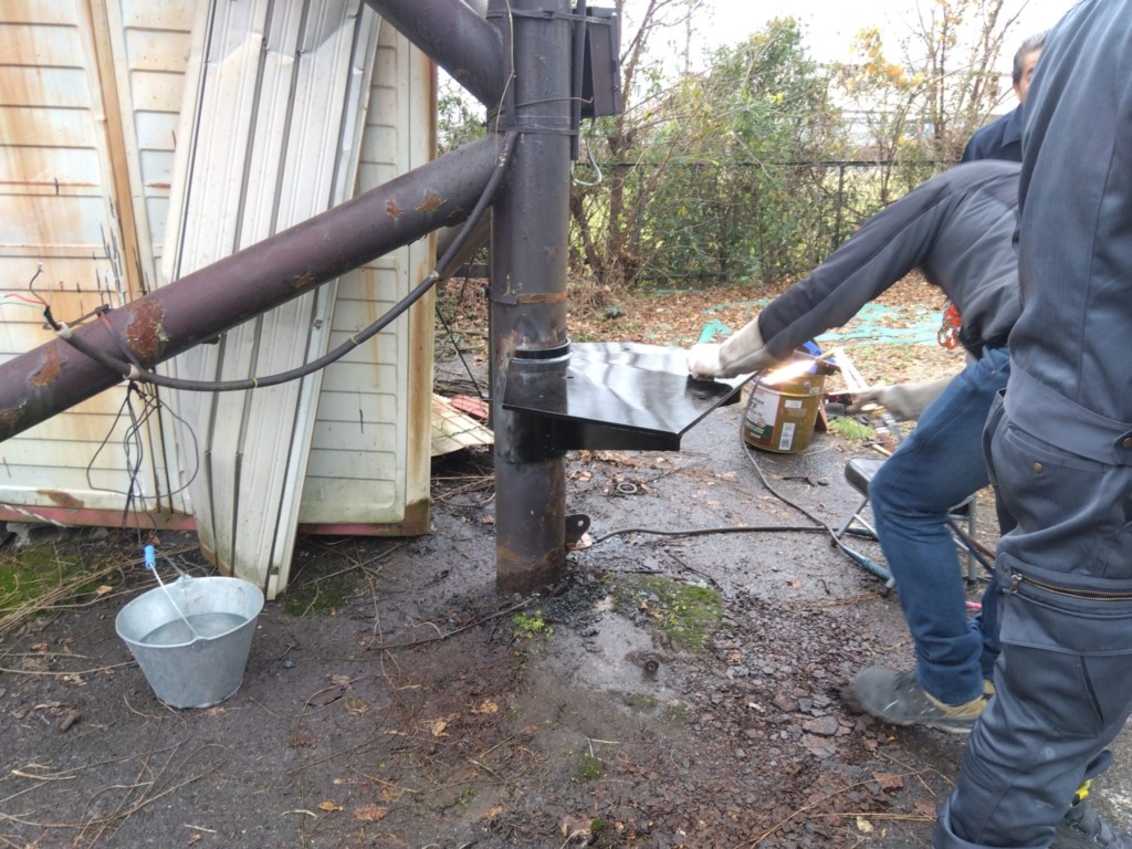 ウィンチ台交換工事