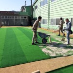パター練習場人工芝設置工事