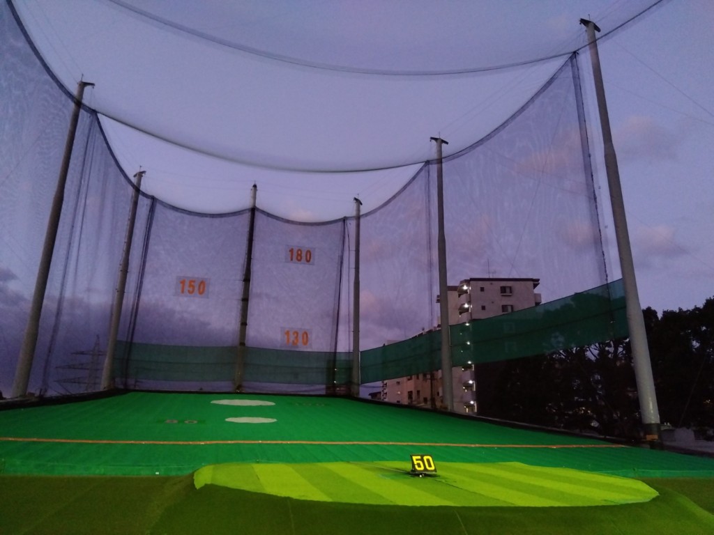 正面及び右サイドネット張替工事