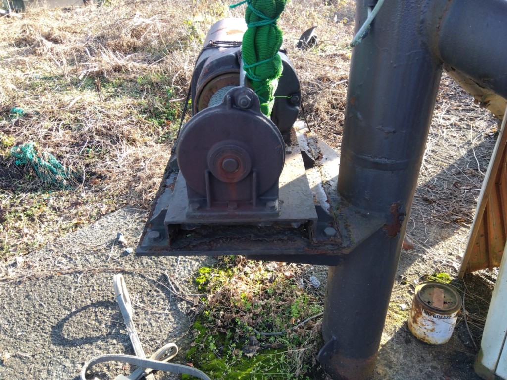 ウィンチ台交換工事