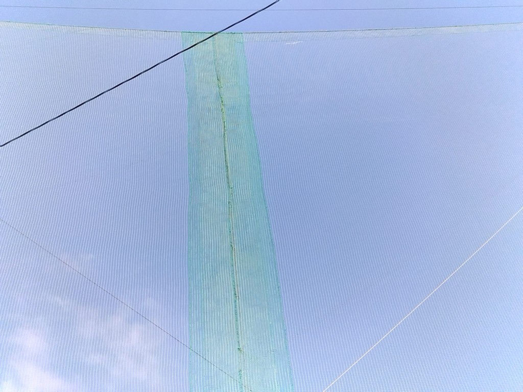 グラウンド防球ネット補修工事