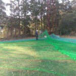 天井ネット一部張替工事