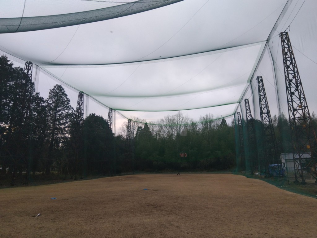 天井ネット一部張替工事