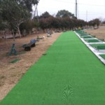 練習場打席廻り人工芝貼り工事