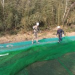 天井ネット一部張替工事