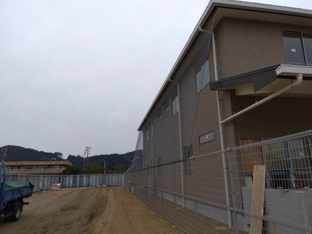 防球ネット設置工事