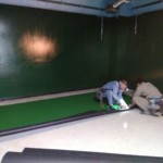 インドアゴルフネット設置工事