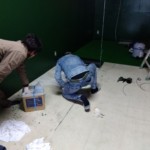 インドアゴルフネット設置工事