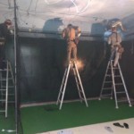 インドアゴルフネット設置工事