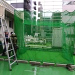 屋上インドアゴルフネット設置工事