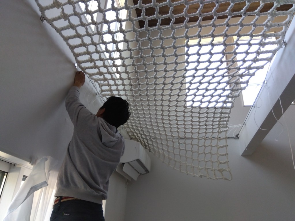 アスレチックネット設置工事