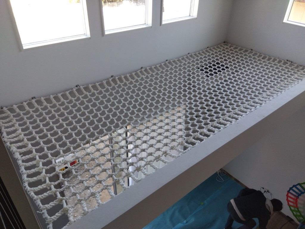 アスレチックネット設置工事