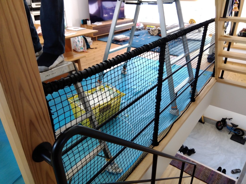 アスレチック・落下防止ネット設置工事