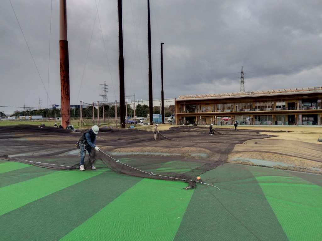 防球ネット張替他工事