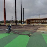 防球ネット張替他工事