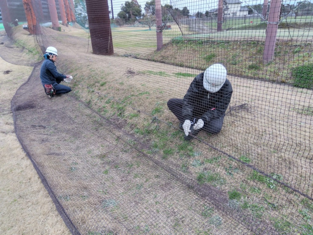 防球ネット張替他工事