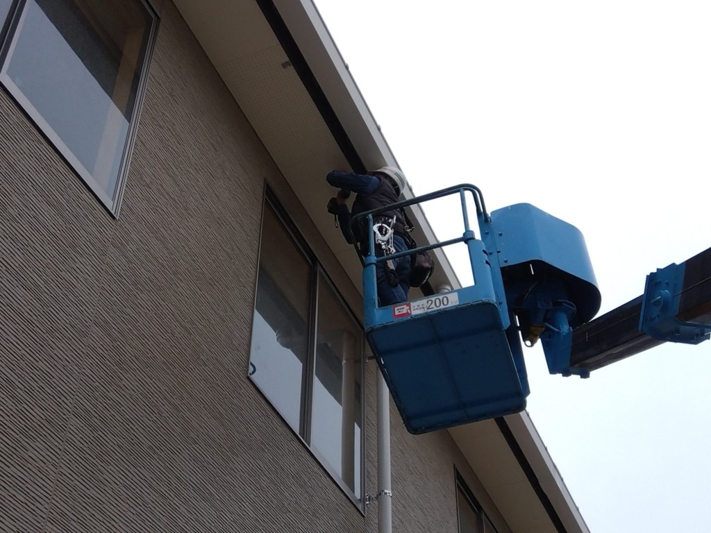 防球ネット設置工事