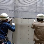 落下防止ネット張替工事