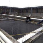 落下防止ネット張替工事