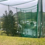 正面ネット追加張り工事