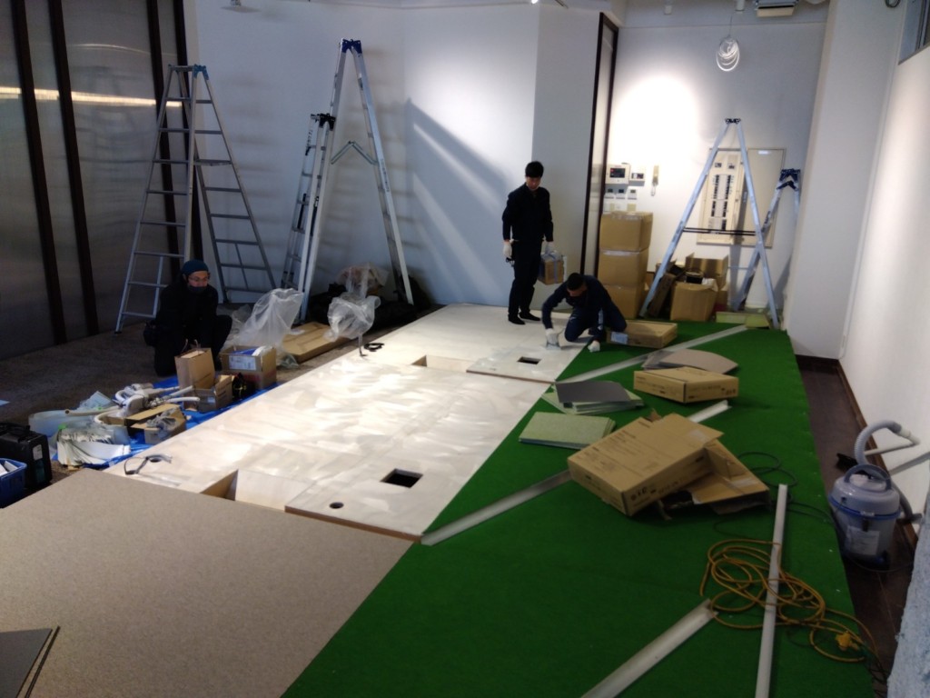 インドアゴルフネット工事