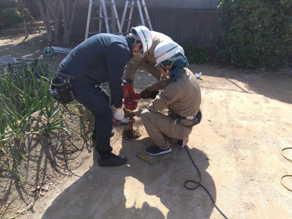 ゴルフネット設置工事