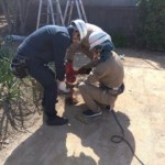 ゴルフネット設置工事