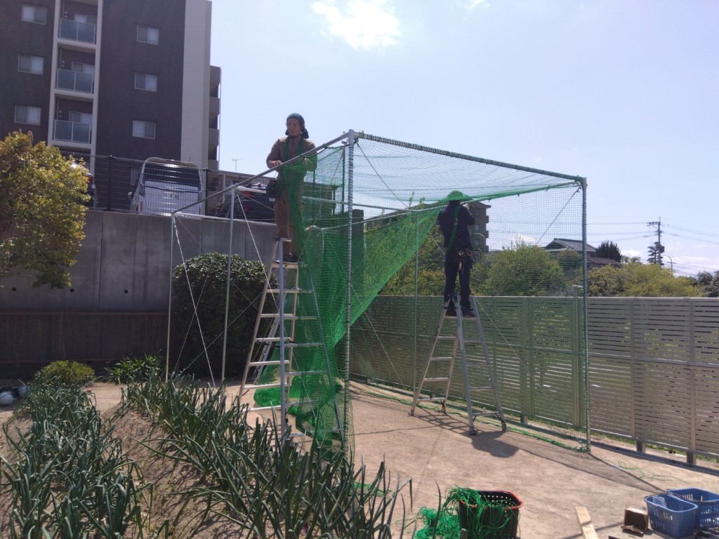 ゴルフネット設置工事