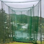 正面ネット追加張り工事