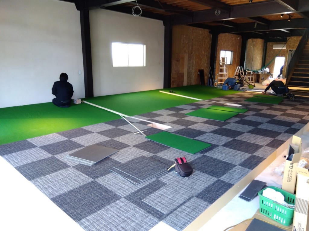 インドアゴルフ練習場新設工事