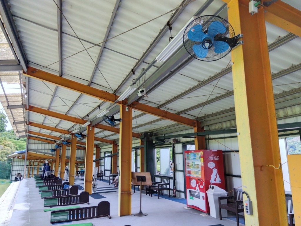 打席上扇風機設置工事