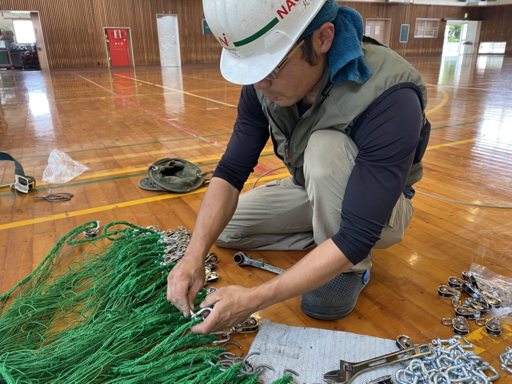 ネット補修工事