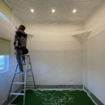 インドアゴルフネット設置工事