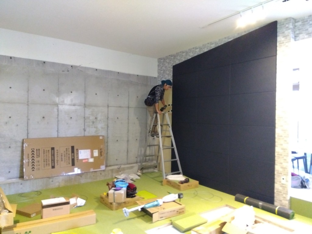 インドアゴルフネット工事