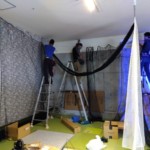 インドアゴルフネット工事