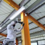 打席上扇風機設置工事