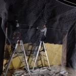 インドアゴルフネット工事