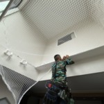 落下防止ネット設置工事