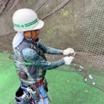 防球ネットメンテナンス