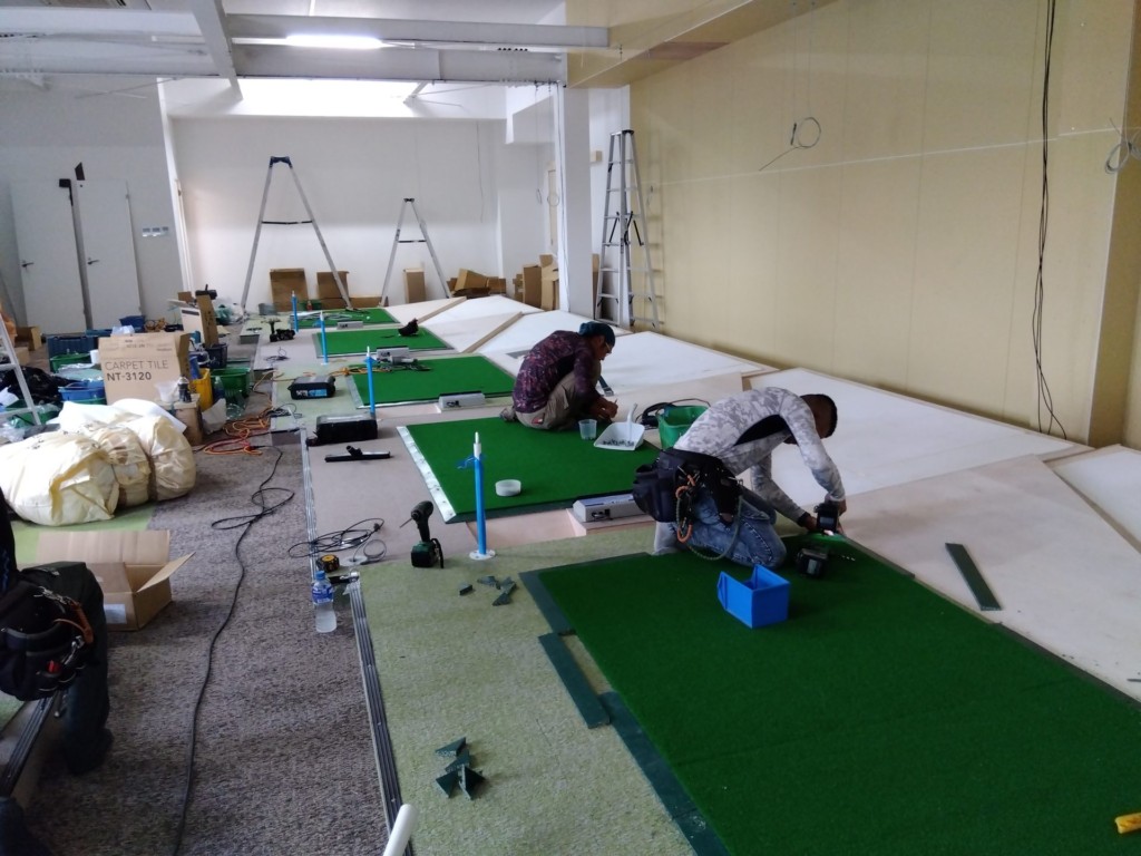 インドアゴルフ練習場新設工事