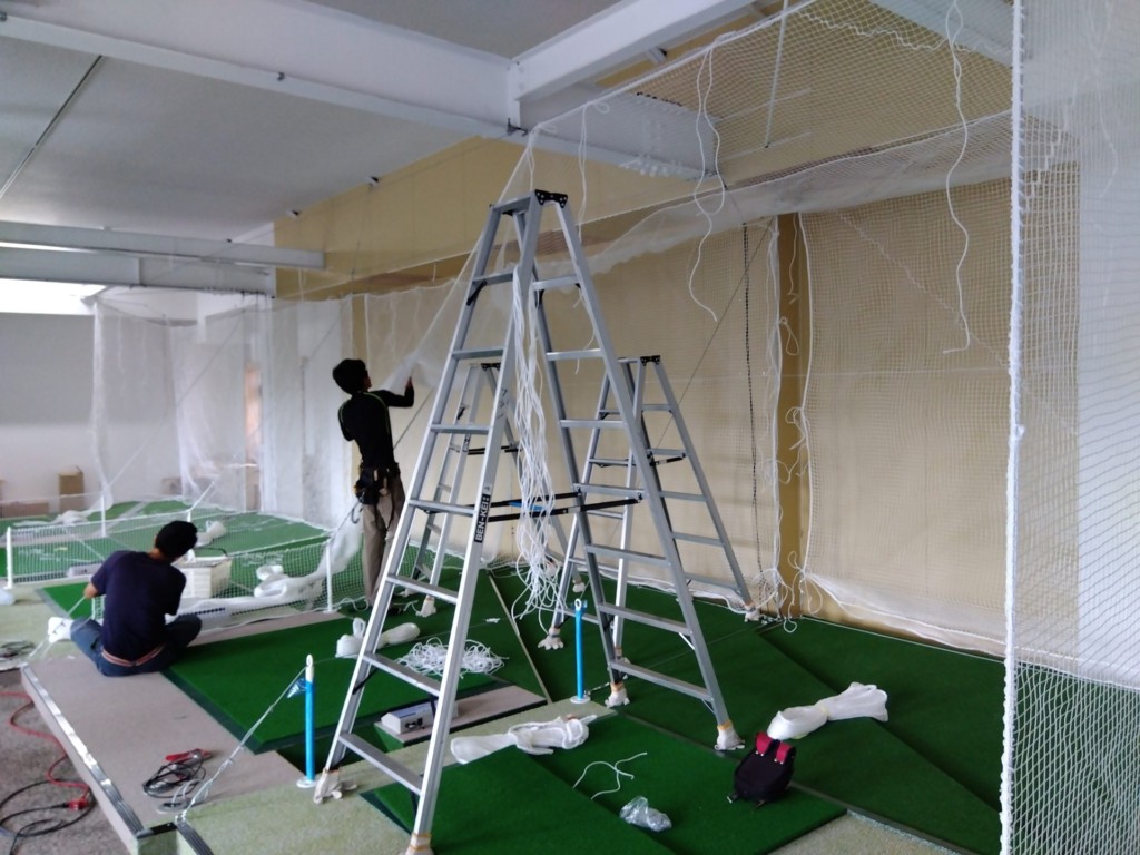 インドアゴルフ練習場新設工事