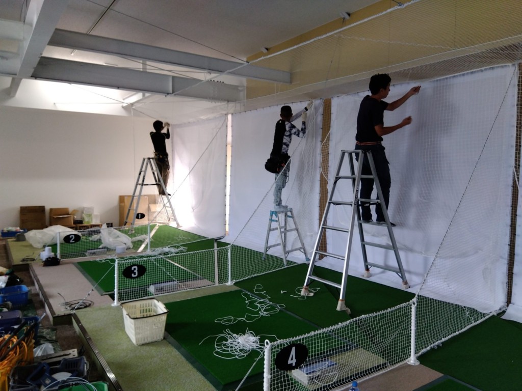 インドアゴルフ練習場新設工事