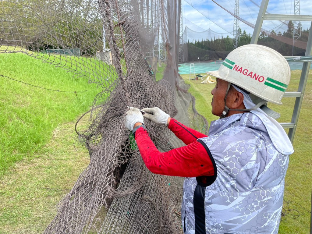 ワイヤー交換・補修工事