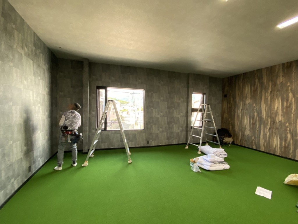 インドアゴルフネット設置工事