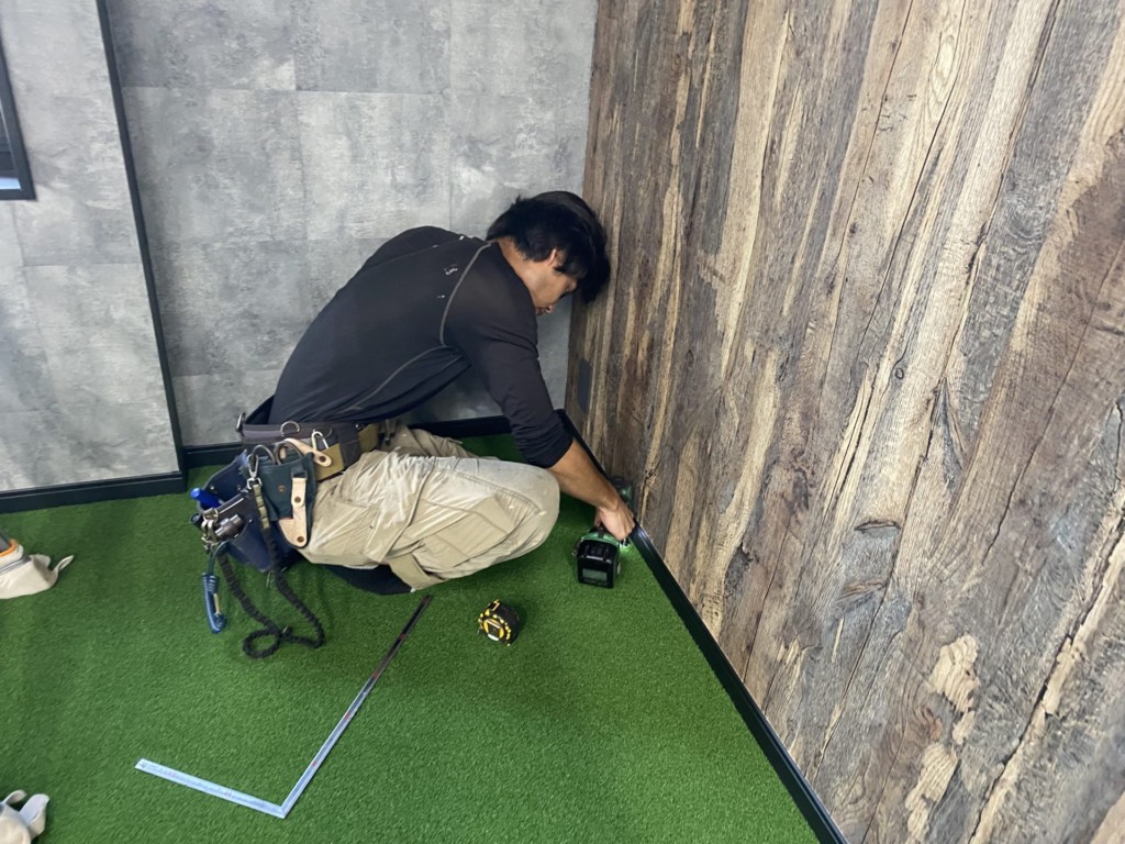 インドアゴルフネット設置工事