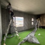 インドアゴルフネット設置工事