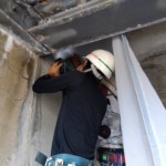 コンクリート剝落防止ネット設置工事